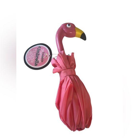 Flamingo Umbrella - NEW with Tag - Picture 1 of 6